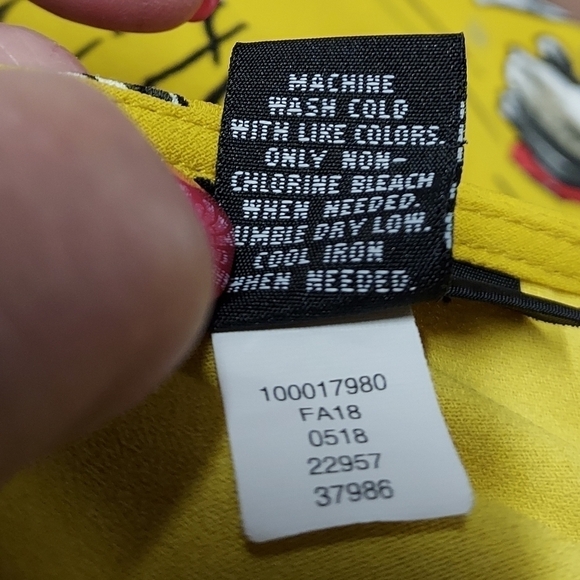 Alfani women's 0x top 100% polyester gold/mustard color floral - Picture 4 of 7